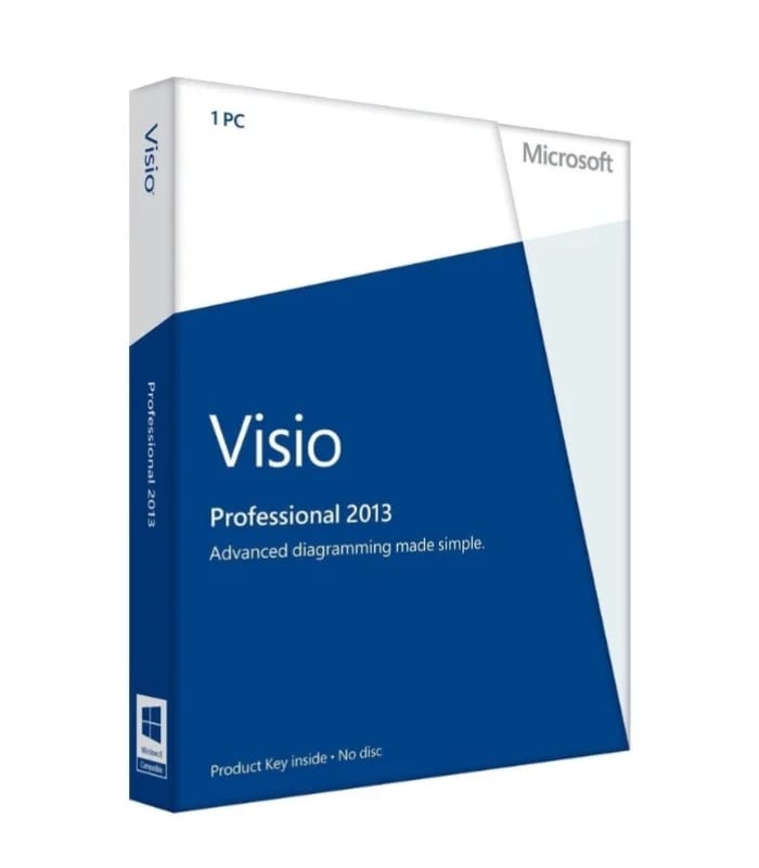 Microsoft Visio Professional 2013 Product CD License Key