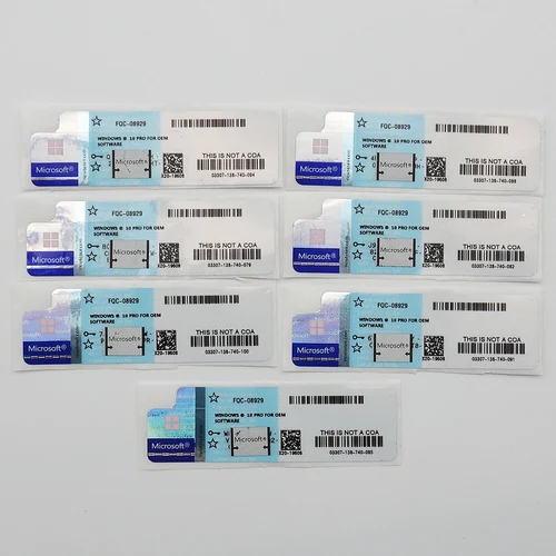 Microsoft Windows 11 Professional Key Coa Win 10 PRO Key License Sticker Label