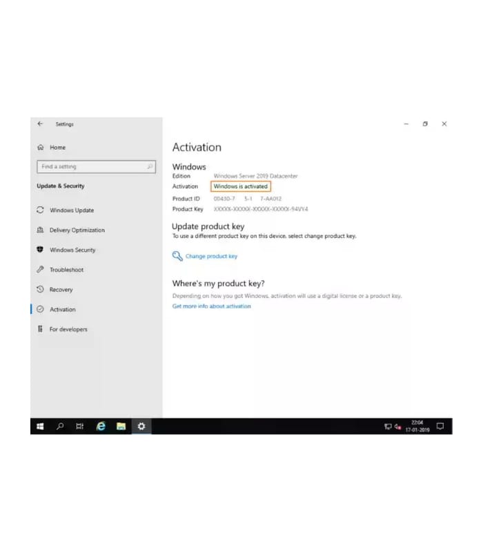 Microsoft Windows Server 2019 Datacenter CD Key Instant Delivery