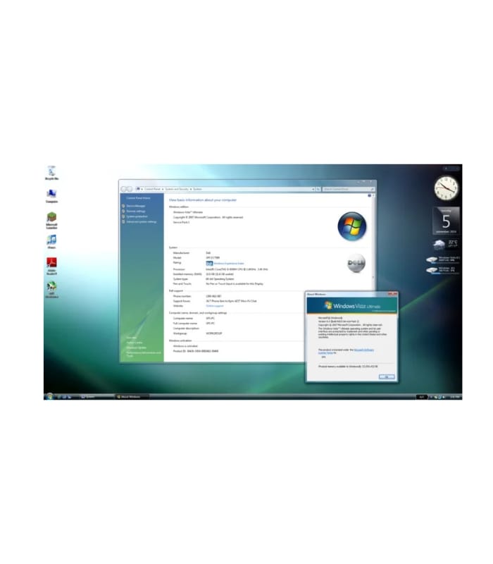 Microsoft Windows Vista Ultimate Lifetime License Key