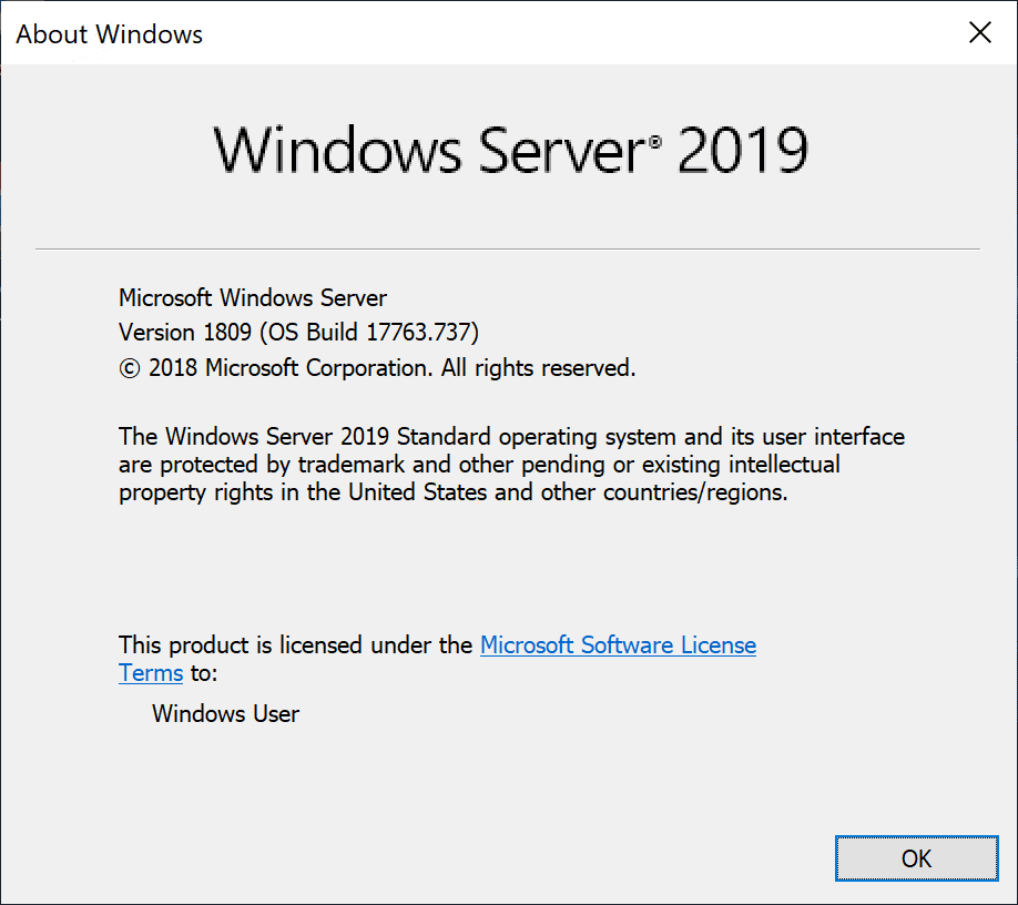 Microsoft Windows Server 2019 Standard CD Key
