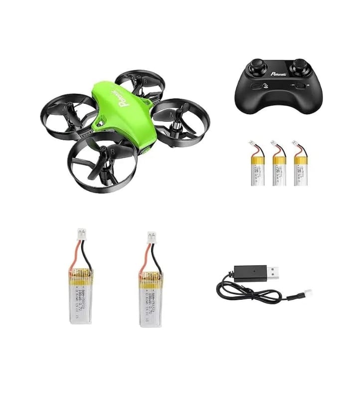 Potensic A20 Green Drone with Extra Two Batteries and Charger Line