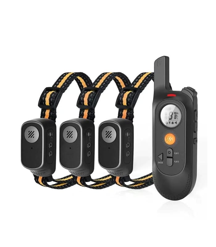 _800M Dog Training Collar with Voice Commands Beep Vibration Shock Rech (1) 800M Dog Training Collar with Voice Commands Beep Vibration Shock Rech