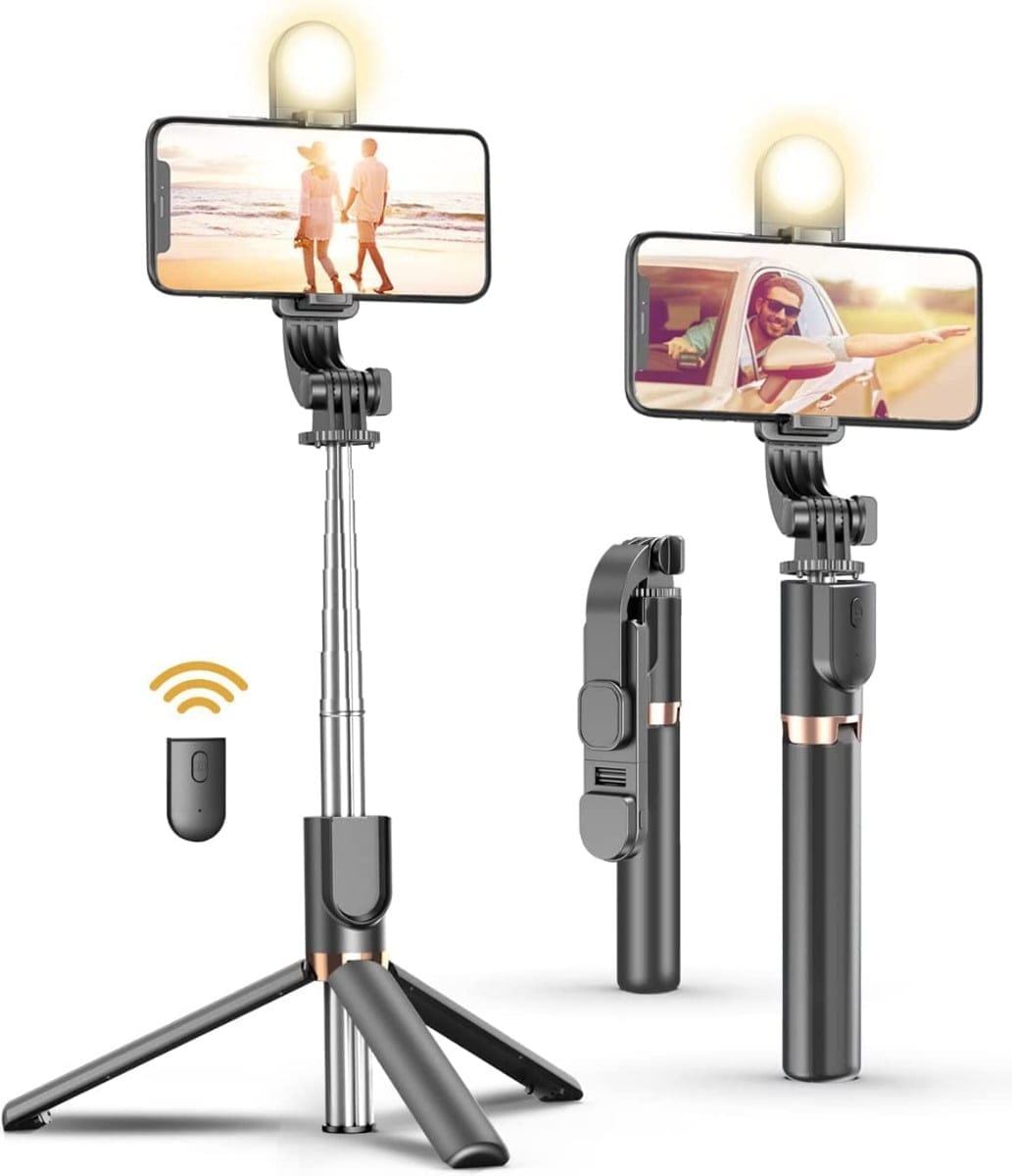 PLOKAMA SELFIE STICK LIVE K8 LED 130CM