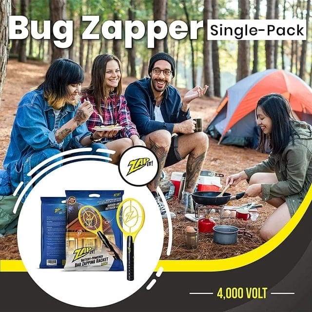 ZAP IT! Mini Bug Zapper – Rechargeable Mosquito, Fly Killer and Bug Zapper Racket