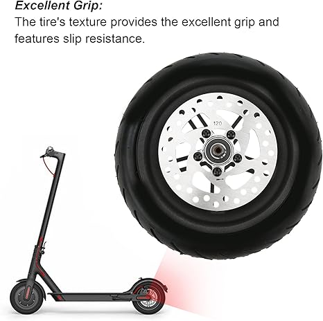Scooter Pneumatic Tire Rear Wheel, 8.5 Inch Pneumatic Tire Rear Wheel 120mm