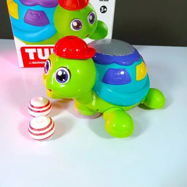 Blow The Ball Turtle Toy With Music & Lights