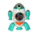 Space Rocket Musical Toy for Kids with Dynamic Flashing Lights and Rotation Feature