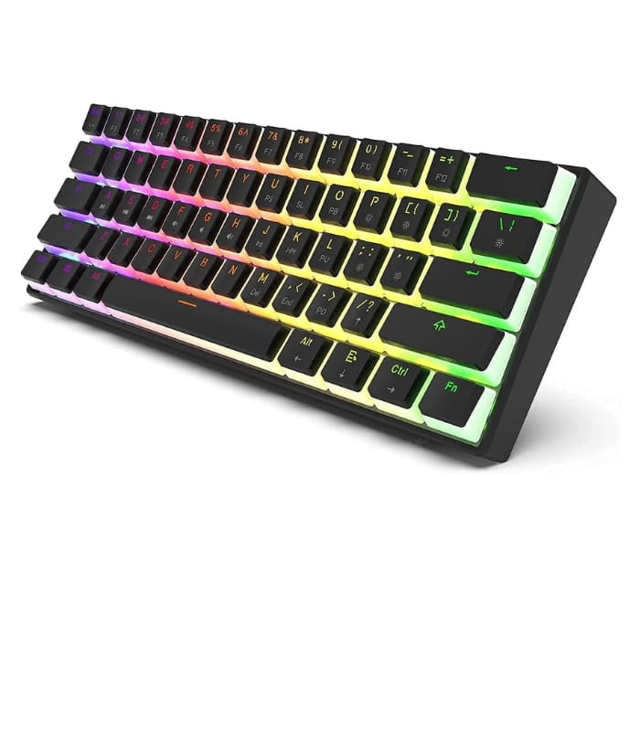 GK GAMAKAY MK61 RGB Mechanical Keyboard Orange Switch GK GAMAKAY MK61 RGB Mechenical Keyboard Orange Switch